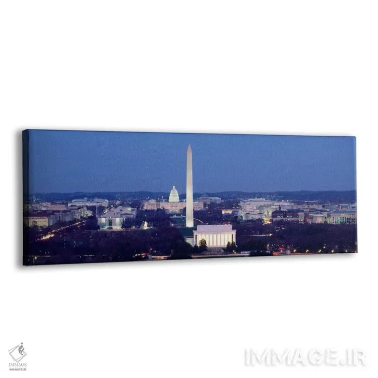 تابلو USA,نمای بالا از یک شهر، واشنگتن دی سی، ایالات متحده آمریکا اثر پانورامیک ایمجز (استودیو عکاسی عریض) - نمای پرسپکتیو محصول