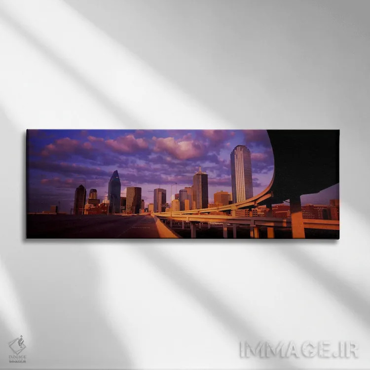 تابلو Dallas, Texas, USA #2,آسمانخراشها در یک شهر، دالاس، تگزاس، آمریکا شماره ۲ اثر پانورامیک ایمجز (استودیو عکاسی عریض) - نمای روبهرو روی دیوار
