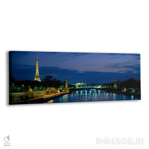 تابلو Seine, Paris, Ile-de-France, France,پل الکساندر سوم، رودخانه سن، پاریس، ایل-دو-فرانس، فرانسه اثر پانورامیک ایمجز (استودیو عکاسی عریض) - نمای پرسپکتیو محصول