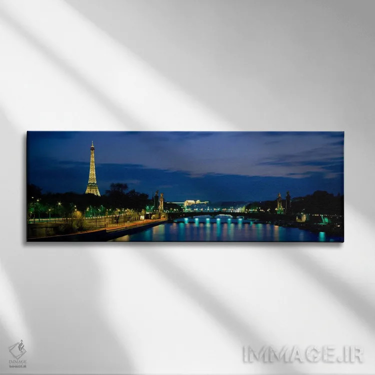 تابلو Seine, Paris, Ile-de-France, France,پل الکساندر سوم، رودخانه سن، پاریس، ایل-دو-فرانس، فرانسه اثر پانورامیک ایمجز (استودیو عکاسی عریض) - نمای روبهرو روی دیوار