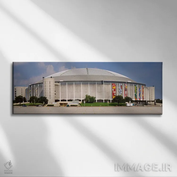 تابلو Houston Astrodome, Houston, Texas, USA,استادیوم بیسبال، آسترودوم هیوستون، هیوستون، تگزاس، ایالات متحده آمریکا اثر پانورامیک ایمجز (استودیو عکاسی عریض) - نمای روبهرو روی دیوار