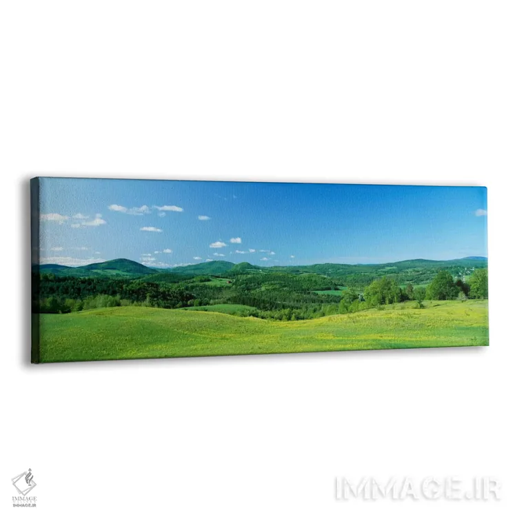 تابلو Peacham, Caledonia County, Vermont, USA,زمین کشاورزی تپهای، پیچم، شهرستان کالدونیا، ورمانت، آمریکا اثر پانورامیک ایمجز (استودیو عکاسی عریض) - نمای پرسپکتیو محصول