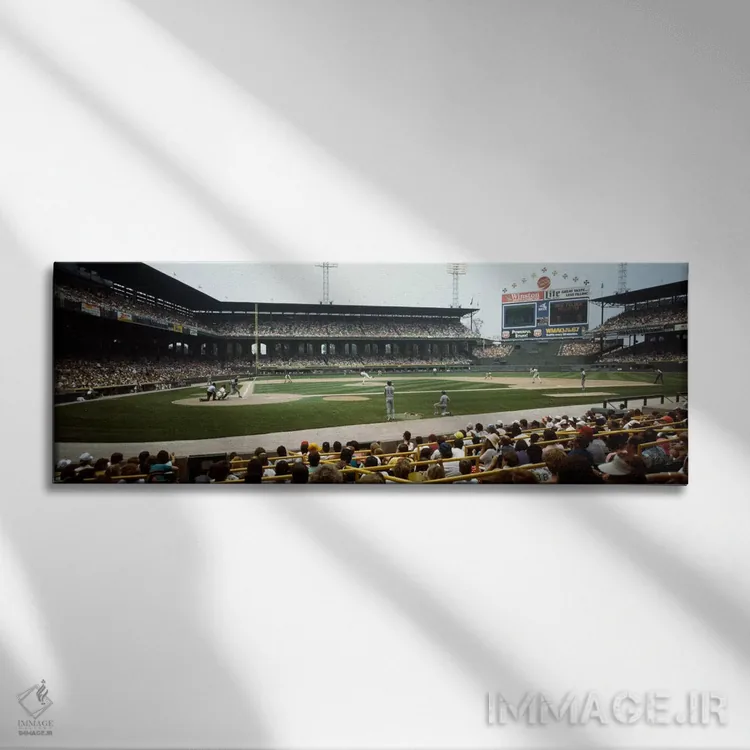 تابلو U.S. Cellular Field, Chicago, Cook County, Illinois, USA,تماشاگران در حال تماشای مسابقه بیسبال در ورزشگاه، یواس سلولار فیلد، شیکاگو، شهرستان کوک، ایلینوی، ایالات متحده آمریکا اثر پانورامیک ایمجز (استودیو عکاسی عریض) - نمای روبهرو روی دیوار
