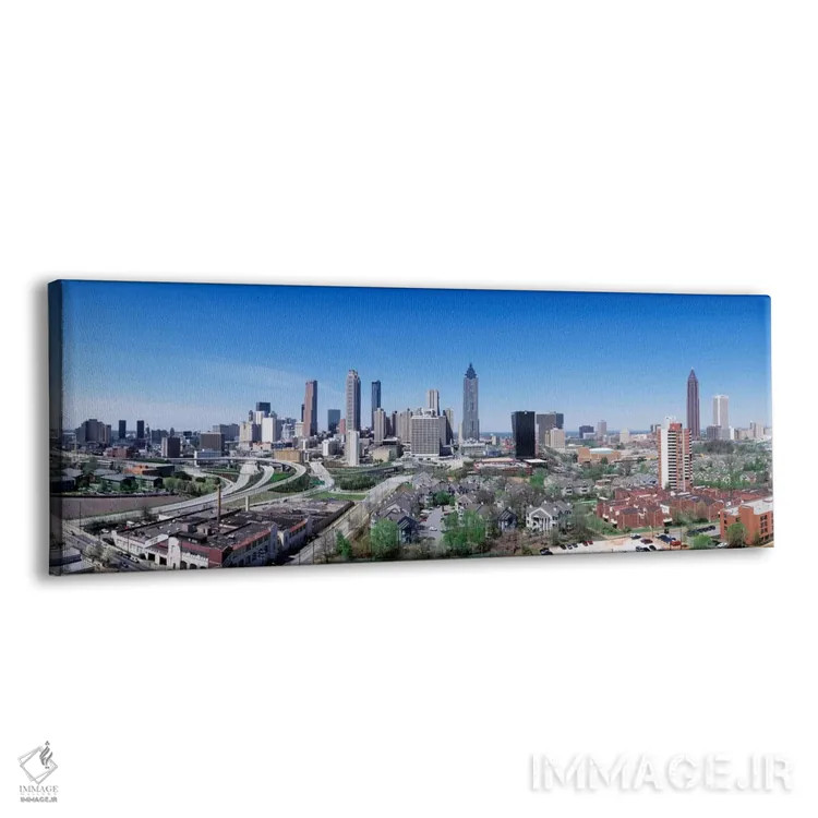 تابلو Georgia, Atlanta, skyline,خط افق آتلانتا، جورجیا، ایالات متحده آمریکا اثر پانورامیک ایمجز (استودیو عکاسی عریض) - نمای پرسپکتیو محصول