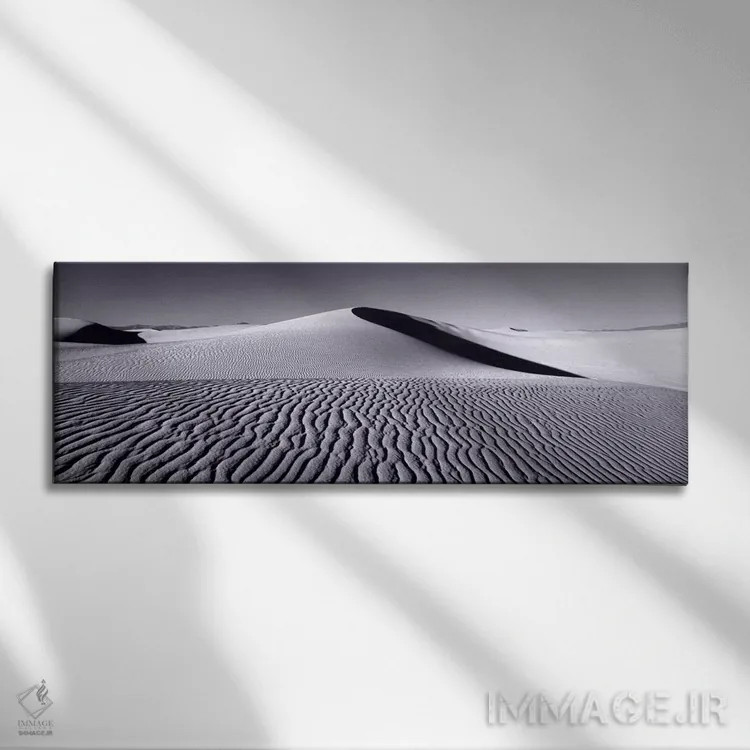 تابلو White Sands National Monument, New Mexico, USA,تپههای شنی در حالت سیاه و سفید، یادبود ملی وایت سندز، نیومکزیکو، ایالات متحده آمریکا اثر پانورامیک ایمجز (استودیو عکاسی عریض) - نمای روبهرو روی دیوار