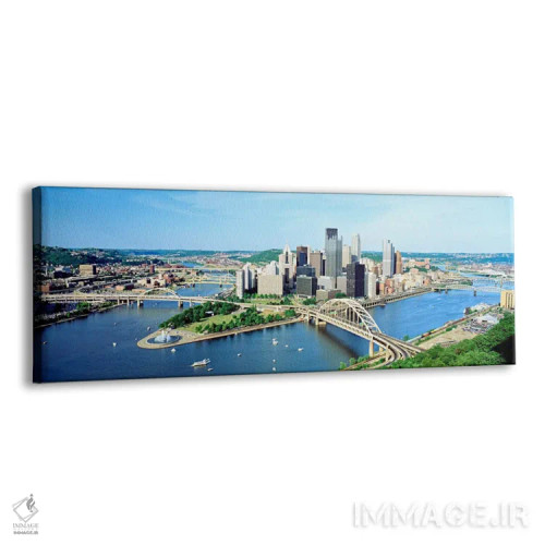 تابلو Pittsburgh, Pennsylvania, USA,خط افق روزانه پیتسبورگ، پنسیلوانیا، ایالات متحده آمریکا اثر پانورامیک ایمجز (استودیو عکاسی عریض) - نمای پرسپکتیو محصول