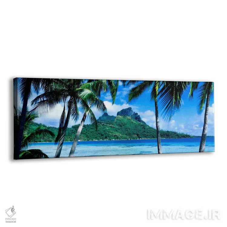 تابلو Society Islands, French Polynesia,منظره استوایی، جزایر سوسایتی، پلینزی فرانسه اثر پانورامیک ایمجز (استودیو عکاسی عریض) - نمای پرسپکتیو محصول