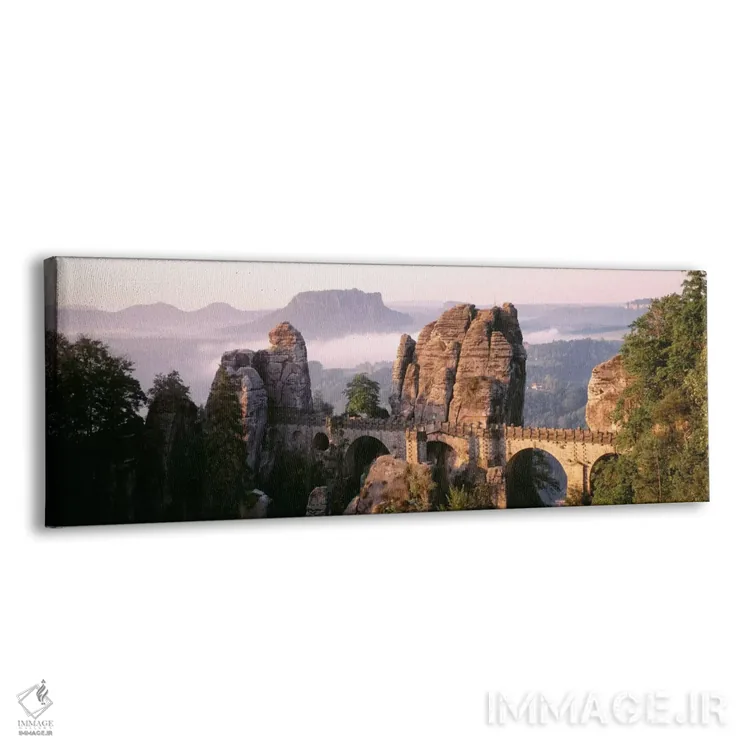 تابلو Saxon Switzerland National Park, Saxony, Germany,پل باستای، پارک ملی ساکسون سوئیس، زاکسن، آلمان اثر پانورامیک ایمجز (استودیو عکاسی عریض) - نمای پرسپکتیو محصول