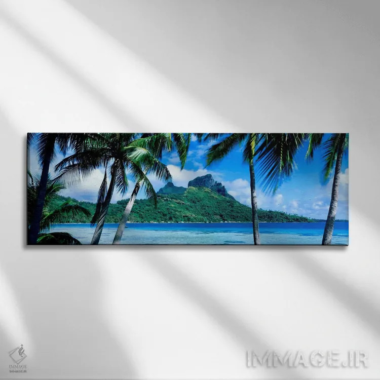 تابلو Society Islands, French Polynesia,منظره استوایی، جزایر سوسایتی، پلینزی فرانسه اثر پانورامیک ایمجز (استودیو عکاسی عریض) - نمای روبهرو روی دیوار