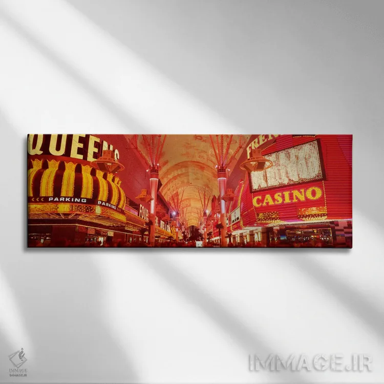 تابلو Las Vegas, NV,تجربه خیابان فریمونت، لاسوگاس، نوادا، ایالات متحده آمریکا اثر پانورامیک ایمجز (استودیو عکاسی عریض) - نمای روبهرو روی دیوار