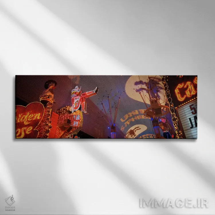 تابلو تجربه فریمونت، لاس وگاس، نوادا، ایالات متحده آمریکا اثر پانورامیک ایمجز (استودیو عکاسی عریض) - نمای روبهرو روی دیوار
