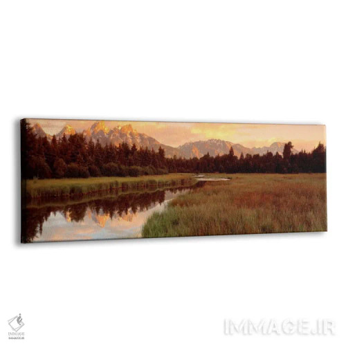 تابلو Grand Teton National Park, Wyoming, USA,چشمانداز بکر در طلوع آفتاب، پارک ملی گرند تتون، وایومینگ، آمریکا اثر پانورامیک ایمجز (استودیو عکاسی عریض) - نمای پرسپکتیو محصول