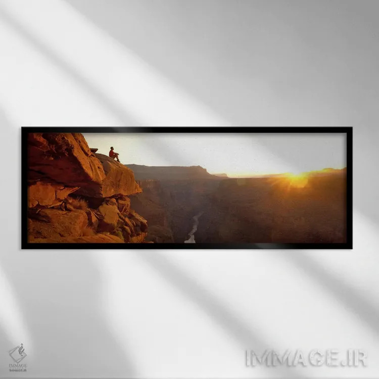 تابلو نقطه توروویپ، پارک ملی گرند کنیون، آریزونا، آمریکا اثر پانورامیک ایمجز (استودیو عکاسی عریض) - نمای قابدار مشکی