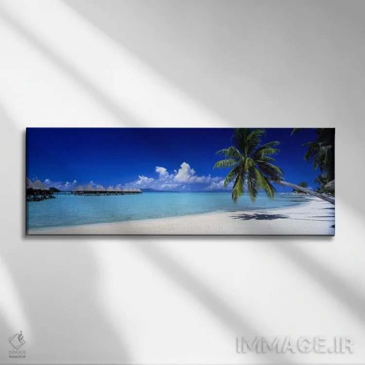 تابلو بورا بورا، جنوب اقیانوس آرام اثر پانورامیک ایمجز (استودیو عکاسی عریض) - نمای روبهرو روی دیوار