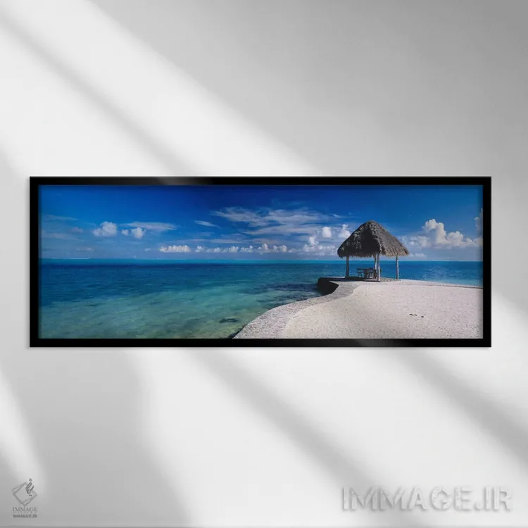 تابلو پونت بورا بورا، بورا بورا (جزایر پلینزی) اثر پانورامیک ایمجز (استودیو عکاسی عریض) - نمای قابدار مشکی