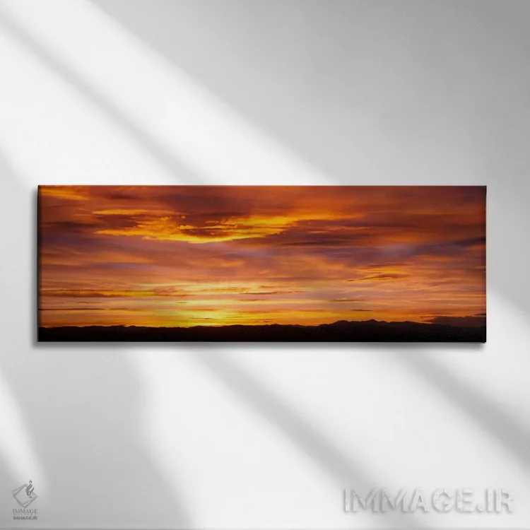 تابلو Daniels Park, Denver, Colorado, USA,آسمان هنگام غروب، پارک دنیلز، دنور، کلرادو، آمریکا اثر پانورامیک ایمجز (استودیو عکاسی عریض) - نمای روبهرو روی دیوار