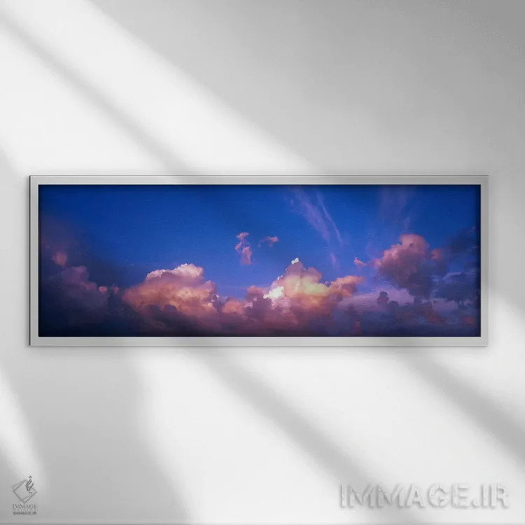 تابلو غروب آفتاب، فونیکس، آریزونا، آمریکا اثر پانورامیک ایمجز (استودیو عکاسی عریض) - نمای قابدار سفید