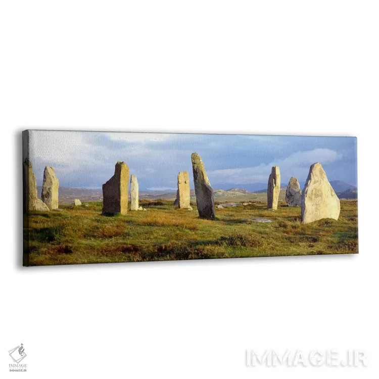 تابلو Isle Of Lewis, Outer Hebrides, Scotland, United Kingdom,سنگهای کالانیش، جزیره لوئیس، اوتر هبریدز، اسکاتلند، بریتانیا اثر پانورامیک ایمجز (استودیو عکاسی عریض) - نمای پرسپکتیو محصول