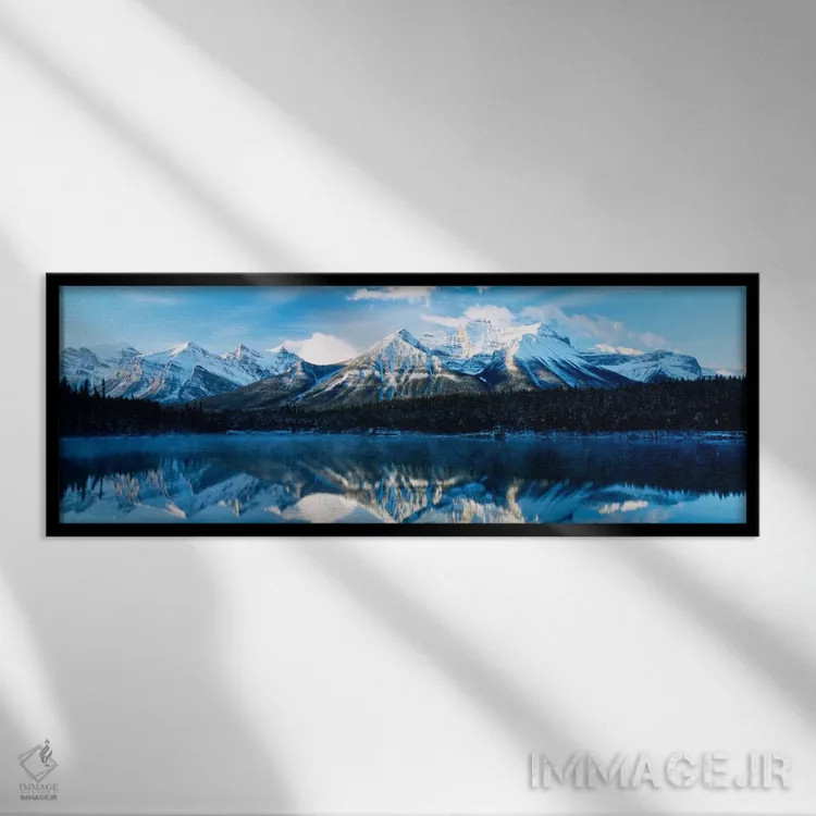 تابلو Banff National Park, Alberta, Canada,دریاچه هربرت، پارک ملی بنف، آلبرتا، کانادا اثر پانورامیک ایمجز (استودیو عکاسی عریض) - نمای قابدار مشکی