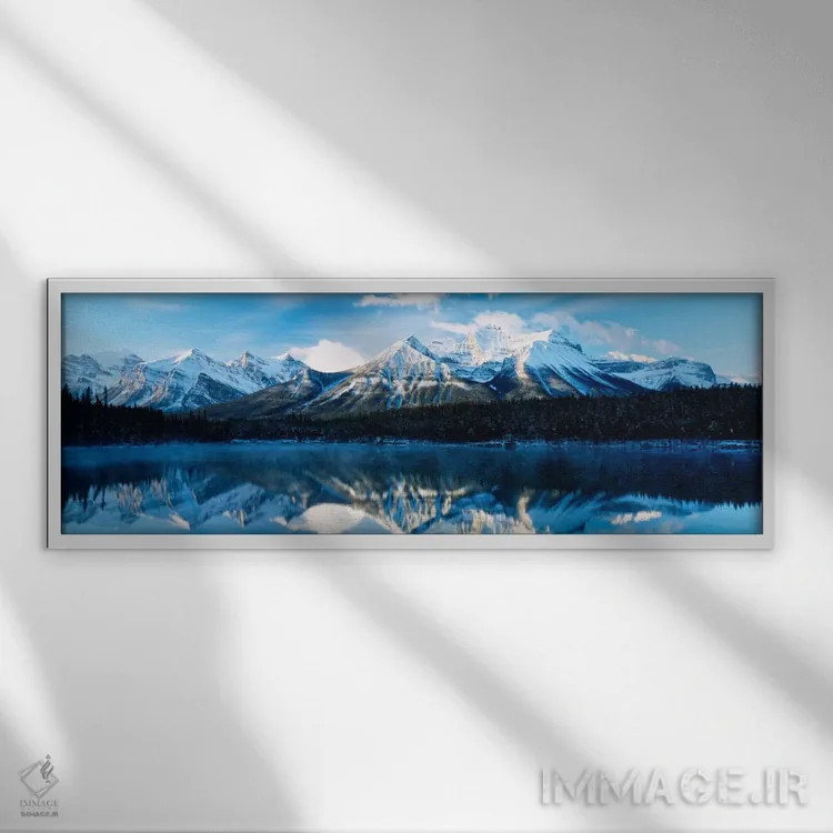 تابلو Banff National Park, Alberta, Canada,دریاچه هربرت، پارک ملی بنف، آلبرتا، کانادا اثر پانورامیک ایمجز (استودیو عکاسی عریض) - نمای قابدار سفید