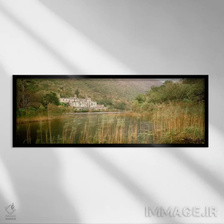 تابلو صومعه کایلمور، کانتی گالوِی، ایرلند اثر پانورامیک ایمجز (استودیو عکاسی عریض) - نمای قابدار مشکی