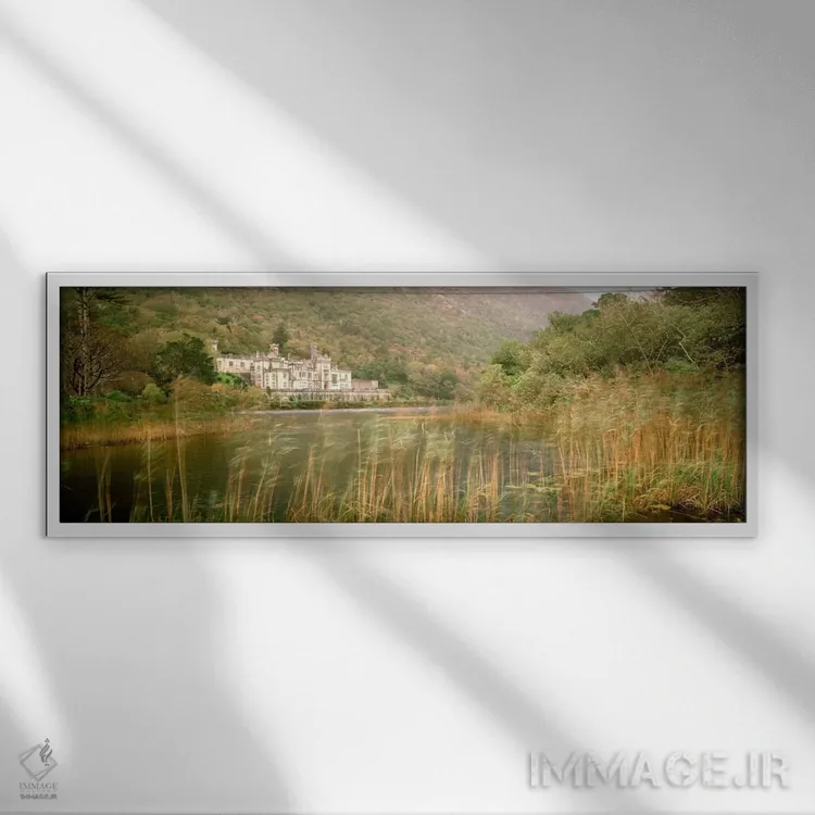 تابلو صومعه کایلمور، کانتی گالوِی، ایرلند اثر پانورامیک ایمجز (استودیو عکاسی عریض) - نمای قابدار سفید