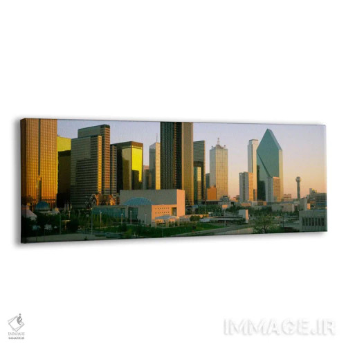 تابلو Dallas, Texas, USA #3,آسمانخراشها در یک شهر، دالاس، تگزاس، آمریکا (شماره ۳) اثر پانورامیک ایمجز (استودیو عکاسی عریض) - نمای پرسپکتیو محصول