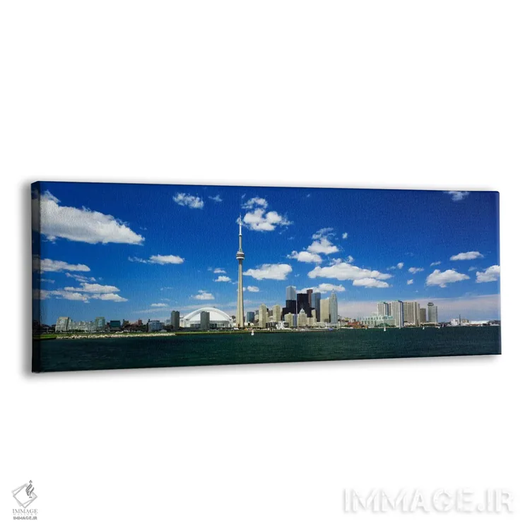تابلو Toronto, Ontario, Canada,خط افق مرکز شهر تورنتو در نمایی از دریاچه انتاریو، کانادا اثر پانورامیک ایمجز (استودیو عکاسی عریض) - نمای پرسپکتیو محصول