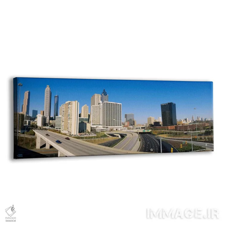 تابلو Atlanta, Georgia, USA,آسمانخراشها در چشمانداز شهری، آتلانتا، جورجیا، آمریکا اثر پانورامیک ایمجز (استودیو عکاسی عریض) - نمای پرسپکتیو محصول