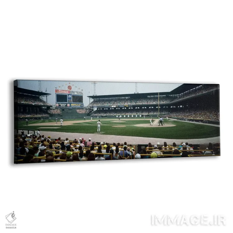 تابلو Chicago, Cook County, Illinois, USA,تماشاگران در حال تماشای مسابقه بیسبال در ورزشگاه، یو.اس. سلولار فیلد، شیکاگو، شهرستان کوک، ایلینوی، آمریکا اثر پانورامیک ایمجز (استودیو عکاسی عریض) - نمای پرسپکتیو محصول