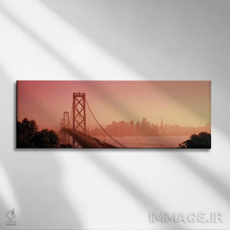 تابلو City, San Francisco, California, USA,چشمانداز شهری پل بی بریج، سانفرانسیسکو، کالیفرنیا، آمریکا اثر پانورامیک ایمجز (استودیو عکاسی عریض) - نمای روبهرو روی دیوار