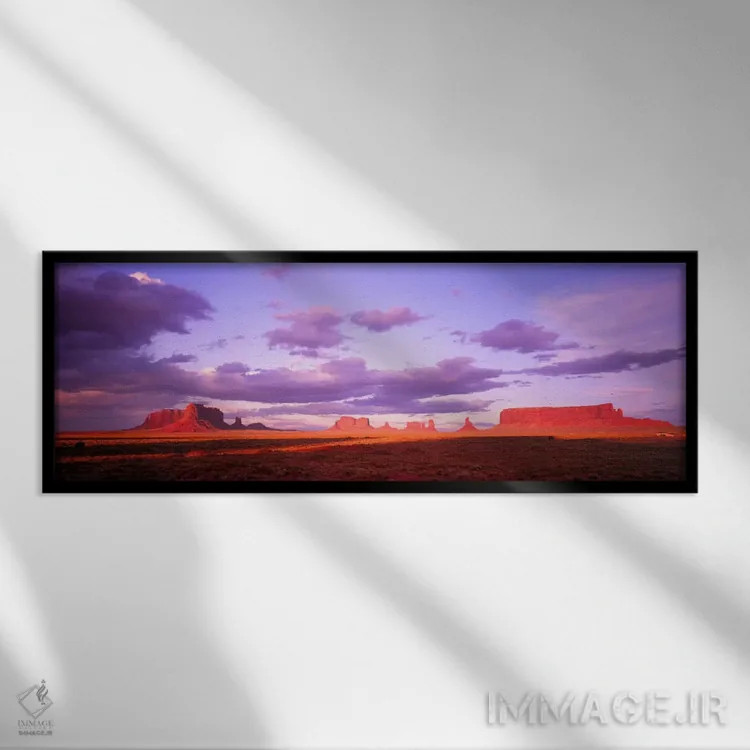 تابلو Arizona, USA,دره مونومنت، آریزونا، ایالات متحده آمریکا اثر پانورامیک ایمجز (استودیو عکاسی عریض) - نمای قابدار مشکی