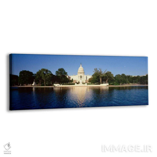 تابلو US Capitol Building,ایالات متحده، واشنگتن دیسی، ساختمان کنگره آمریکا اثر پانورامیک ایمجز (استودیو عکاسی عریض) - نمای پرسپکتیو محصول