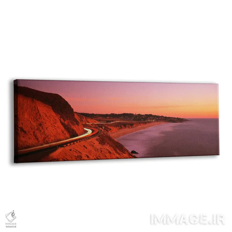تابلو California, USA,محو شدگی حرکتی در منظره ساحلی هنگام غروب، کالیفرنیا، آمریکا اثر پانورامیک ایمجز (استودیو عکاسی عریض) - نمای پرسپکتیو محصول