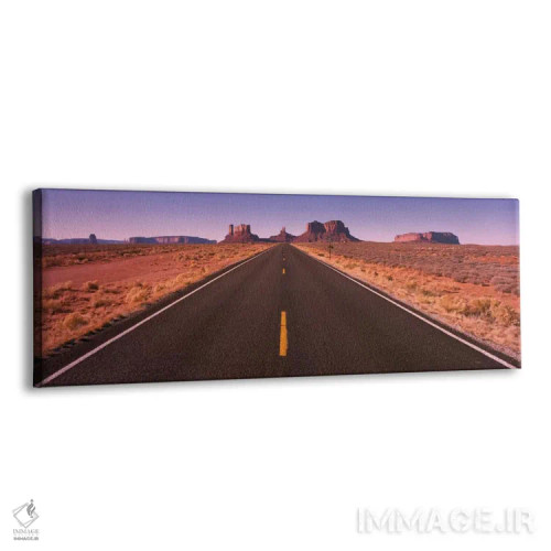 تابلو جاده دره مانیومنت، آریزونا، آمریکا اثر پانورامیک ایمجز (استودیو عکاسی عریض) - نمای پرسپکتیو محصول