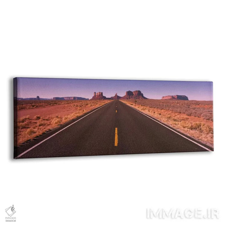 تابلو جاده دره مانیومنت، آریزونا، آمریکا اثر پانورامیک ایمجز (استودیو عکاسی عریض) - نمای پرسپکتیو محصول