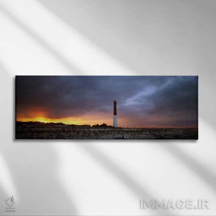 تابلو Barnegat Lighthouse State Park, Long Beach Island, Ocean County, New Jersey, USA,فانوس دریایی بارنگت (بارنی قدیمی)، پارک ایالتی فانوس دریایی بارنگت، جزیره لانگ بیچ، شهرستان اوشن، نیوجرسی، آمریکا اثر پانورامیک ایمجز (استودیو عکاسی عریض) - نمای ر