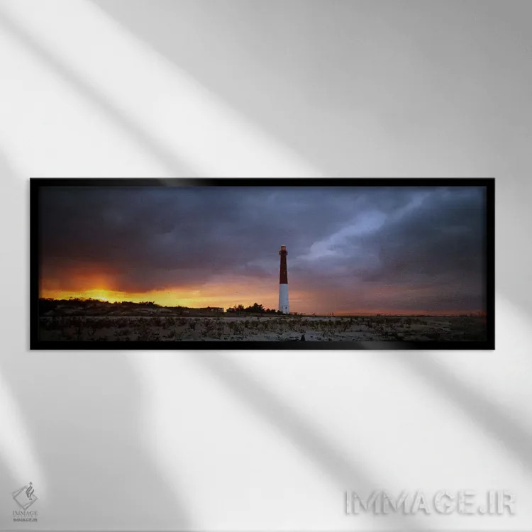 تابلو Barnegat Lighthouse State Park, Long Beach Island, Ocean County, New Jersey, USA,فانوس دریایی بارنگت (بارنی قدیمی)، پارک ایالتی فانوس دریایی بارنگت، جزیره لانگ بیچ، شهرستان اوشن، نیوجرسی، آمریکا اثر پانورامیک ایمجز (استودیو عکاسی عریض) - نمای ق