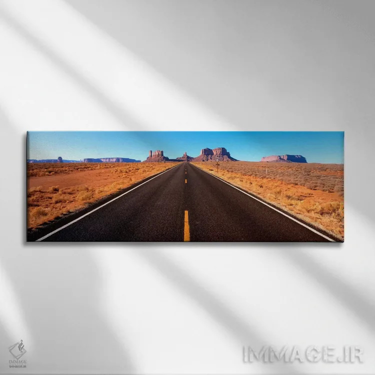 تابلو Navajo Nation, Utah, USA,منظره دره مانیومنت از جاده ۱۶۳ آمریکا، ملت ناواهو، یوتا، آمریکا اثر پانورامیک ایمجز (استودیو عکاسی عریض) - نمای روبهرو روی دیوار