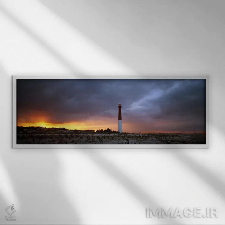 تابلو Barnegat Lighthouse State Park, Long Beach Island, Ocean County, New Jersey, USA,فانوس دریایی بارنگت (بارنی قدیمی)، پارک ایالتی فانوس دریایی بارنگت، جزیره لانگ بیچ، شهرستان اوشن، نیوجرسی، آمریکا اثر پانورامیک ایمجز (استودیو عکاسی عریض) - نمای ق