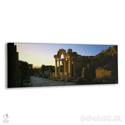 تابلو Hadrian Temple, Ephesus, Turkey,نمای بیرونی معبد، معبد هادریان، افسوس، ترکیه اثر پانورامیک ایمجز (استودیو عکاسی عریض) - نمای پرسپکتیو محصول