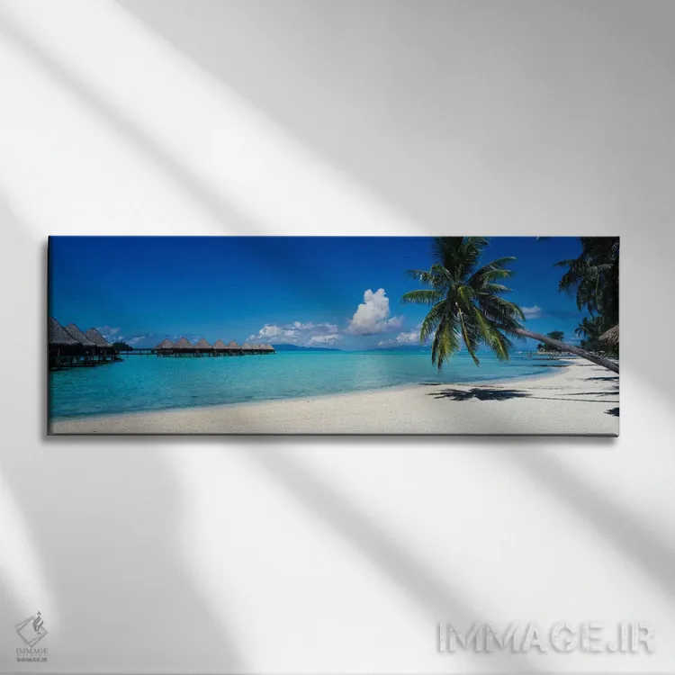 تابلو Society Islands, French Polynesia,منظره استوایی، جزایر سوسایتی، پلینزی فرانسه اثر پانورامیک ایمجز (استودیو عکاسی عریض) - نمای روبهرو روی دیوار