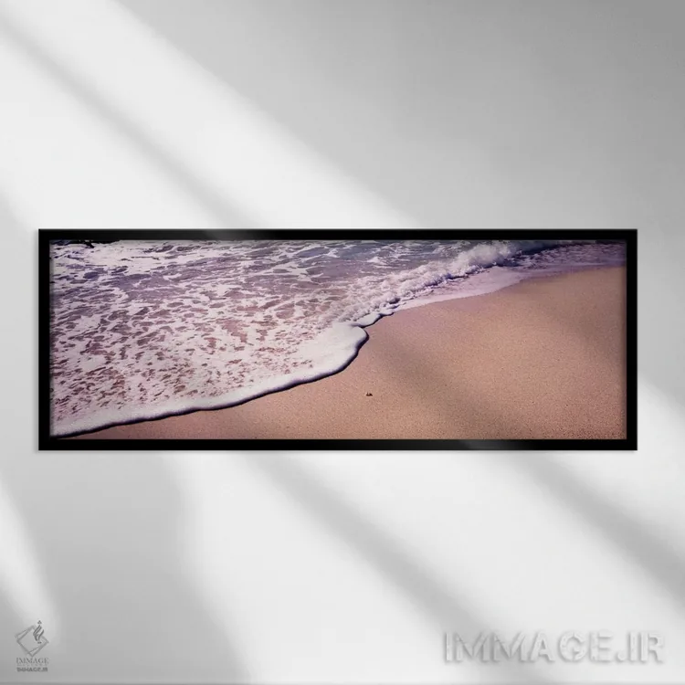 تابلو The Baths, Virgin Gorda, British Virgin Islands,موج کفآلود، د بس، ویرجین گوردا، جزایر ویرجین بریتانیا اثر پانورامیک ایمجز (استودیو عکاسی عریض) - نمای قابدار مشکی