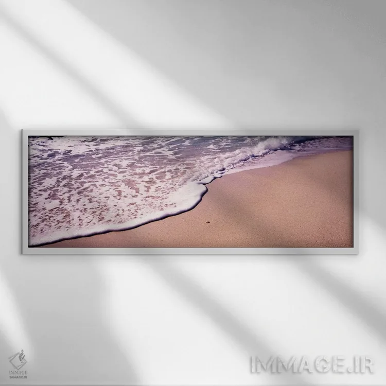 تابلو The Baths, Virgin Gorda, British Virgin Islands,موج کفآلود، د بس، ویرجین گوردا، جزایر ویرجین بریتانیا اثر پانورامیک ایمجز (استودیو عکاسی عریض) - نمای قابدار سفید