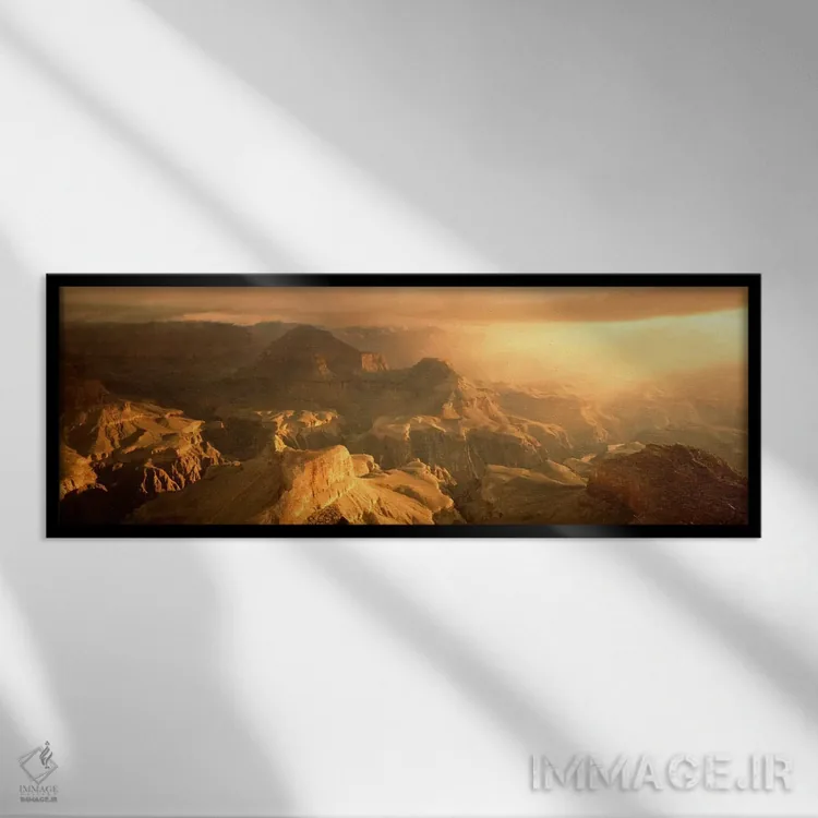 تابلو طلوع آفتاب، هوپی پوینت، پارک ملی گرند کنیون، آریزونا، آمریکا اثر پانورامیک ایمجز (استودیو عکاسی عریض) - نمای قابدار مشکی