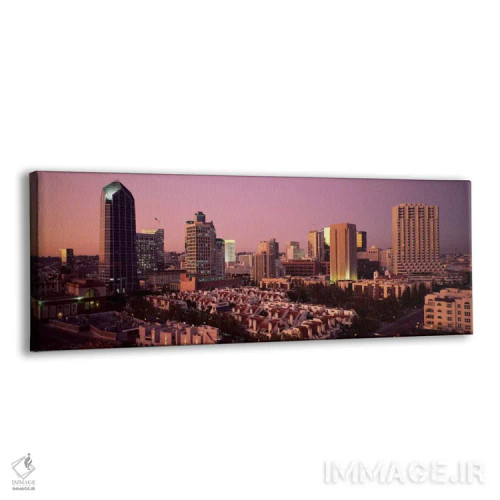 تابلو San Diego County, California, USA,ساختمانها در شهر، سن دیگو، شهرستان سن دیگو، کالیفرنیا، ایالات متحده آمریکا اثر پانورامیک ایمجز (استودیو عکاسی عریض) - نمای پرسپکتیو محصول
