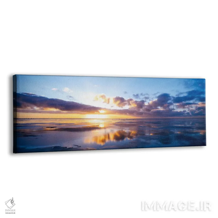 تابلو North Sea, Germany,دریای نیمه‌ابری، دریای شمال، آلمان اثر پانورامیک ایمجز (استودیو عکاسی عریض) - نمای پرسپکتیو محصول