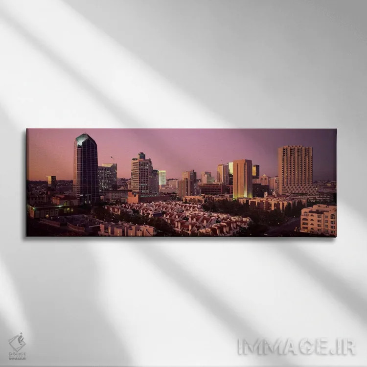 تابلو San Diego County, California, USA,ساختمانها در شهر، سن دیگو، شهرستان سن دیگو، کالیفرنیا، ایالات متحده آمریکا اثر پانورامیک ایمجز (استودیو عکاسی عریض) - نمای روبهرو روی دیوار