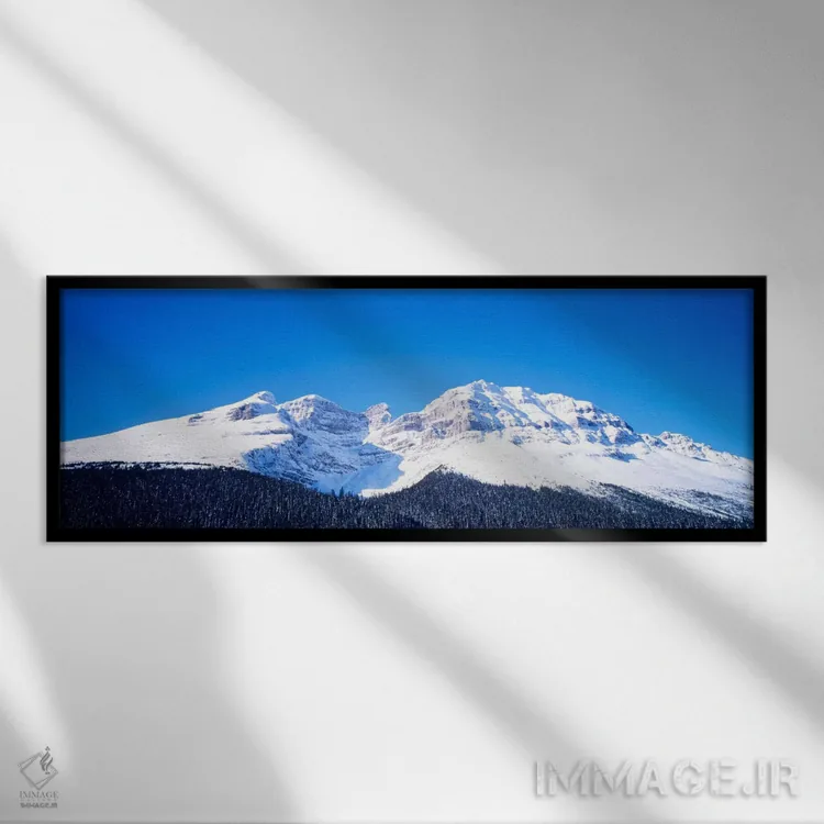 تابلو پارک ملی بنف، آلبرتا، کانادا اثر پانورامیک ایمجز (استودیو عکاسی عریض) - نمای قابدار مشکی