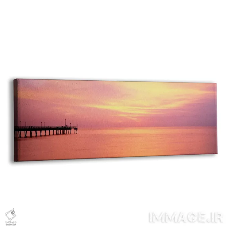 تابلو Caspersen Beach, Venice, Florida, USA,غروب آفتاب در اسکله، ساحل کاسپرزن، ونیز، فلوریدا، آمریکا اثر پانورامیک ایمجز (استودیو عکاسی عریض) - نمای پرسپکتیو محصول